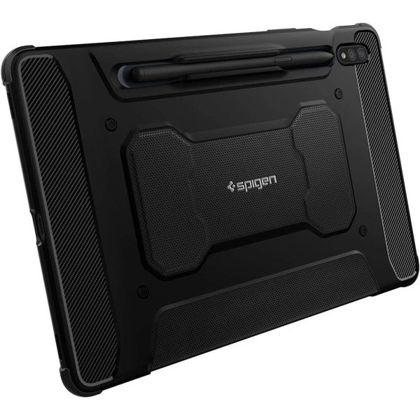 Spigen Coque tablette Rugged Armor Pro Samsung Galaxy Tab S8 / S7 - Noir