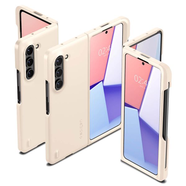 Spigen Coque Thin Fit P (S Pen) Samsung Galaxy Z Fold 5 - Pearled Ivory