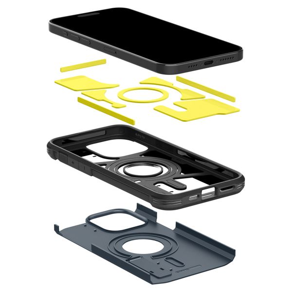 Spigen Coque Tough Armor MagSafe iPhone 15 Pro - Metal Slate