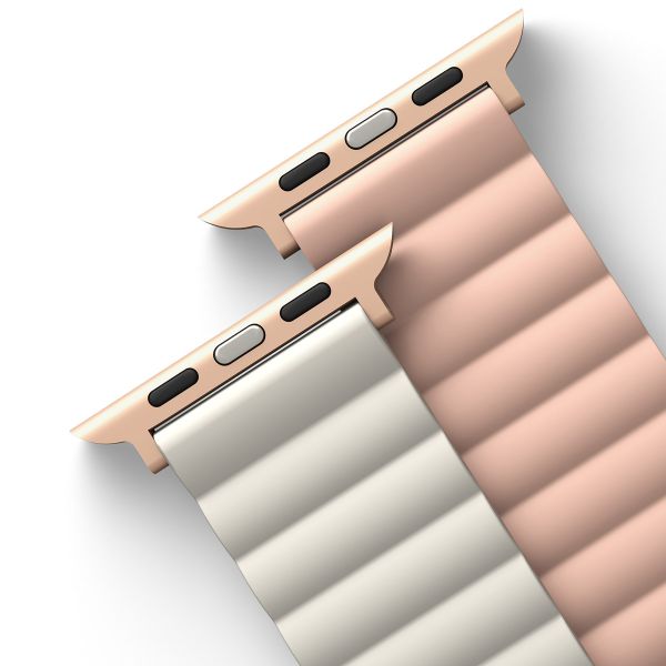 Uniq Bracelet double face Revix Apple Watch 1-9 / SE - 38/40/41 mm / Series 10 - 42 mm - Blush Pink / Beige