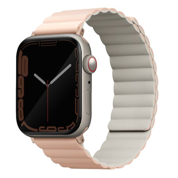 Uniq Bracelet double face Revix Apple Watch 1-9 / SE - 38/40/41 mm / Series 10 - 42 mm - Blush Pink / Beige