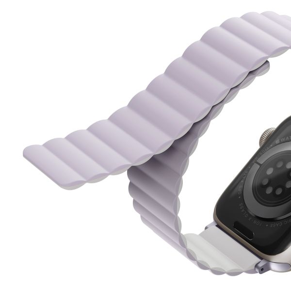 Uniq Bracelet double face Revix Apple Watch 1-9 / SE - 38/40/41 mm / Series 10 - 42 mm - Lilac / White