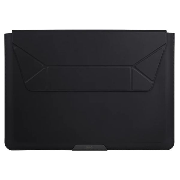 Uniq Pochette ordinateur 14 pouces Oslo - Housse ordinateur avec support pliable - Jet Black