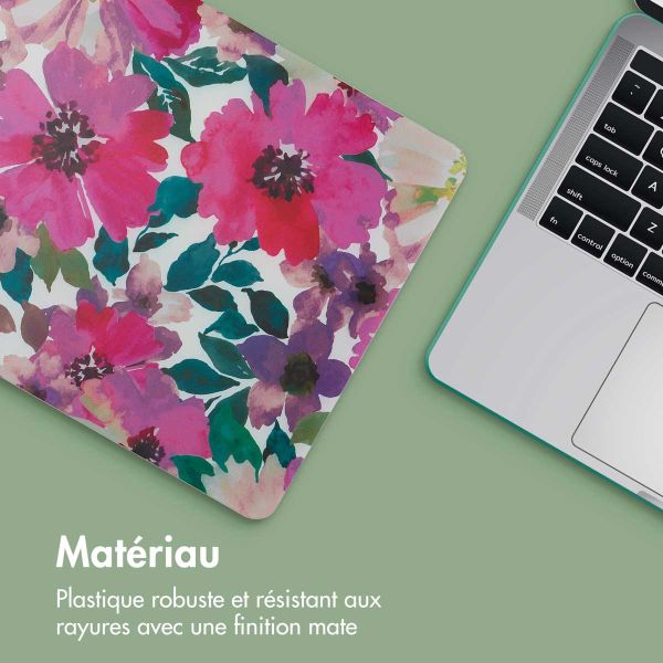 imoshion Coque Design Laptop MacBook Air 13 pouces (2018-2020) - A1932 / A2179 / A2337 - Floral Water Color