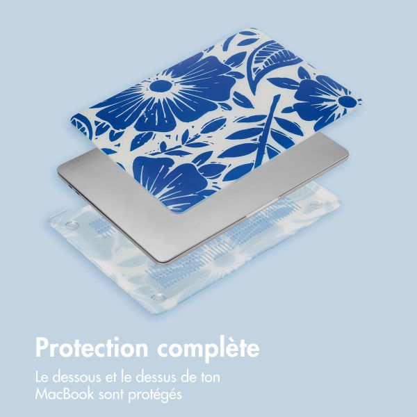 imoshion Coque Design Laptop MacBook Air 13 pouces (2018-2020) - A1932 / A2179 / A2337 - Flower Tile