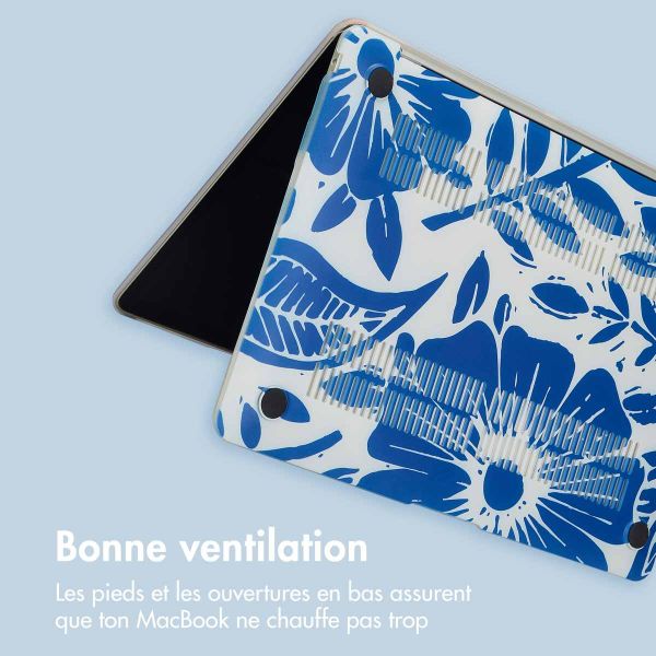 imoshion Coque Design Laptop MacBook Air 13 pouces (2018-2020) - A1932 / A2179 / A2337 - Flower Tile