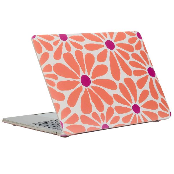 imoshion Coque Design Laptop MacBook Pro 13 pouces (2020 / 2022) - A2289 / A2251 - Orange Flower Connect