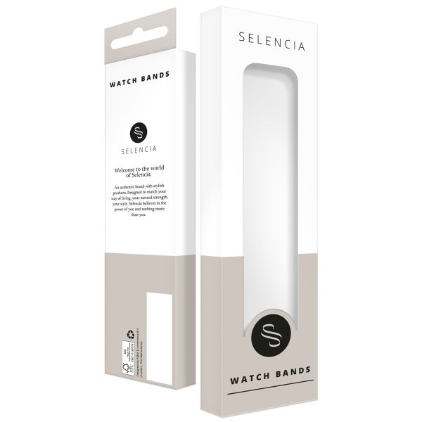 Selencia Bracelet magnétique en acier - Connexion universelle de 22 mm - Argent