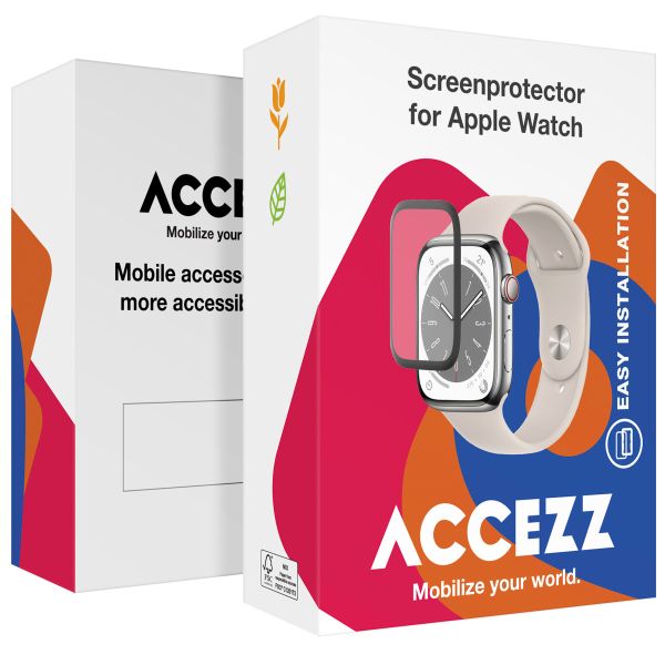 Accezz Protecteur d'écran avec applicateur pour Apple Watch Series 1-3 - 42 mm