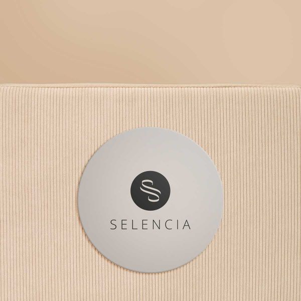 Selencia Pochette ordinateur Corduroy 15-16 pouces - Beige