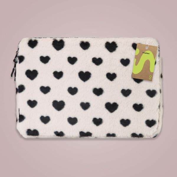 imoshion Pochette ordinateur Fluffy 13-14 pouces - Hearts