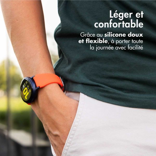 imoshion Bracelet en silicone souple - Connexion universelle 20 mm - Orange