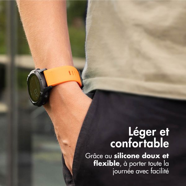 imoshion Bracelet QuickFit® en silicone - Connexion Garmin Watch 26 mm - Orange