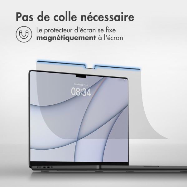 Accezz Protecteur d'écran magnétique MacBook Pro 16 pouces (2021) / Pro 16 pouces (2023) M3 chip - A2485 / A2780 / A2991