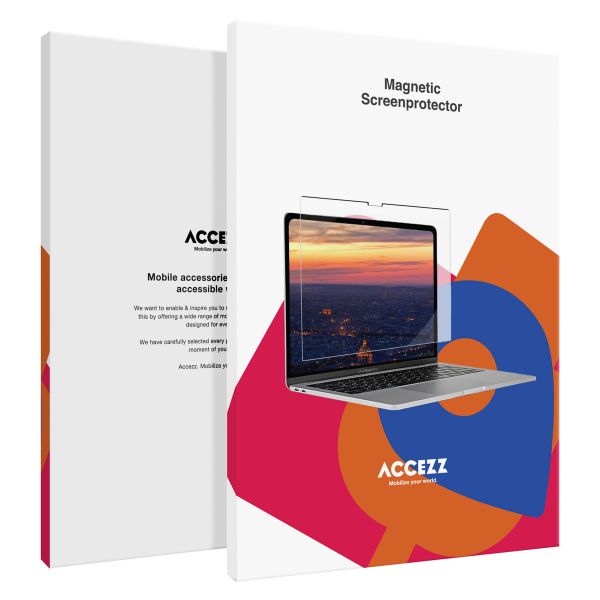 Accezz Protecteur d'écran magnétique MacBook Air 13 pouces (2018 - 2020) / Pro 13 pouces (2018 - 2022) - A1932 / A2179 / A2337