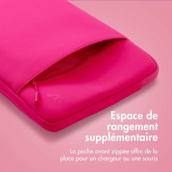 imoshion Pochette ordinateur avec compartiment 14 pouces - Hot Pink