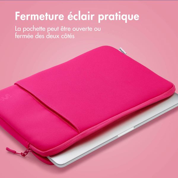 imoshion Pochette ordinateur avec compartiment 13 pouces - Hot Pink