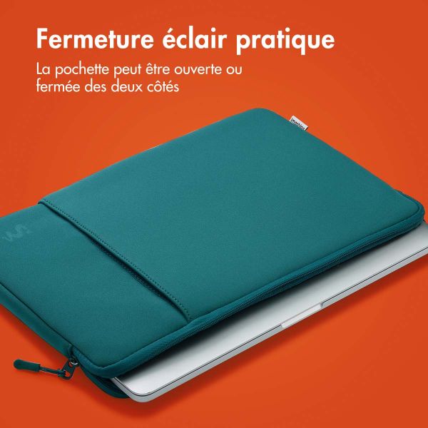 imoshion Pochette ordinateur avec compartiment 13 pouces - Petrol Green