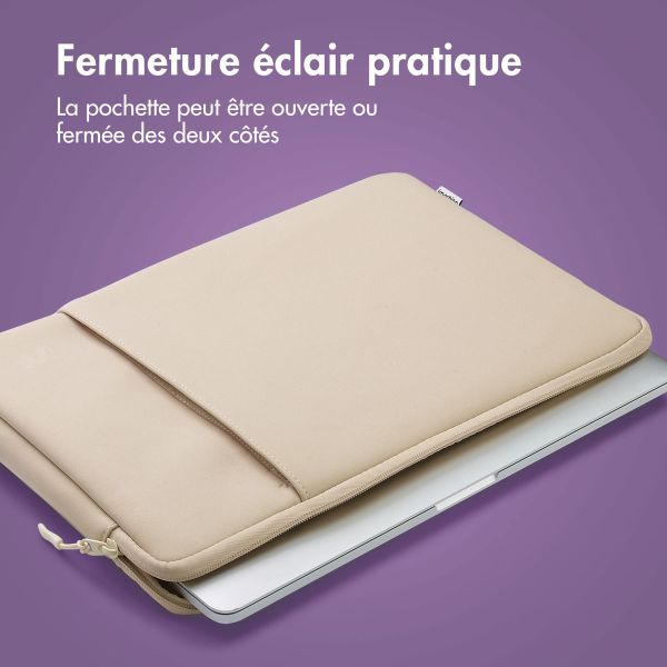 imoshion Pochette ordinateur avec compartiment 13 pouces - Sandstone