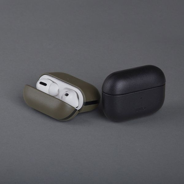 Uniq Coque en cuir véritable Terra Apple AirPods Pro 2 - Space Blue