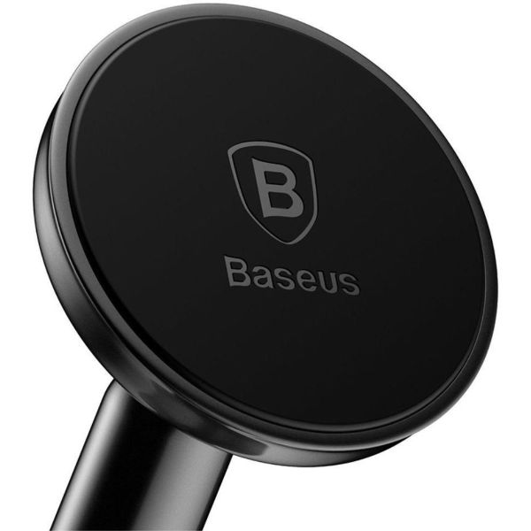 Baseus Magnetic Car Mount iPhone 12 Pro - Support de téléphone pour voiture - Tableau de bord ou pare-brise - Magnétique - Noir