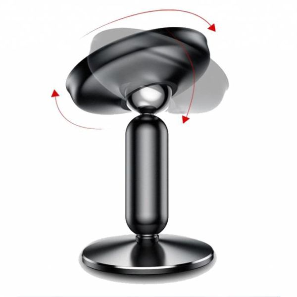 Baseus Magnetic Car Mount iPhone 14 - Support de téléphone pour voiture - Tableau de bord ou pare-brise - Magnétique - Noir