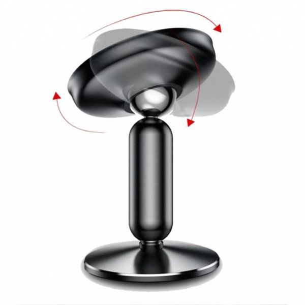 Baseus Magnetic Car Mount Samsung Galaxy S20 - Support de téléphone pour voiture - Tableau de bord ou pare-brise - Magnétique - Noir