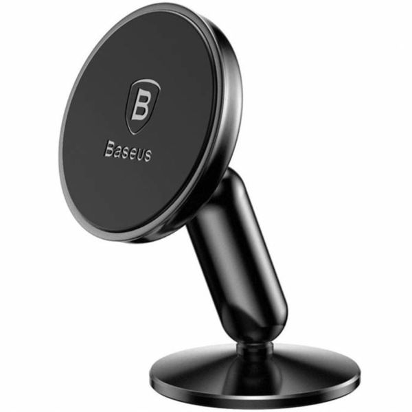 Baseus Magnetic Car Mount Google Pixel 7 - Support de téléphone pour voiture - Tableau de bord ou pare-brise - Magnétique - Noir