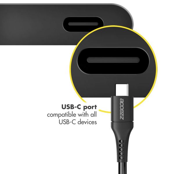 Accezz Câble USB-C vers USB Samsung Galaxy A14 (4G) - 1 mètre - Noir