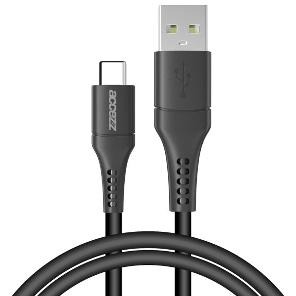 Accezz Câble USB-C vers USB Samsung Galaxy A21s - 1 mètre - Noir