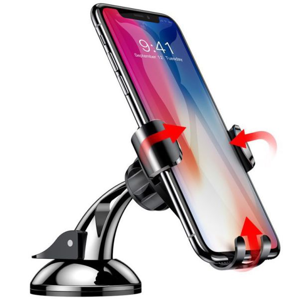 Baseus Osculum Type Gravity Car Mount iPhone 11 Pro Max - Support de téléphone pour voiture - Tableau de bord - Noir