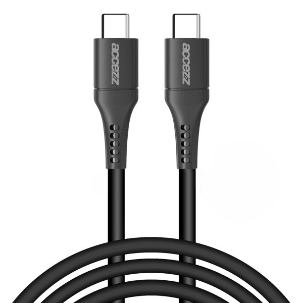 Accezz Câble USB-C vers USB-C Samsung Galaxy S10 - 2 mètres - Noir