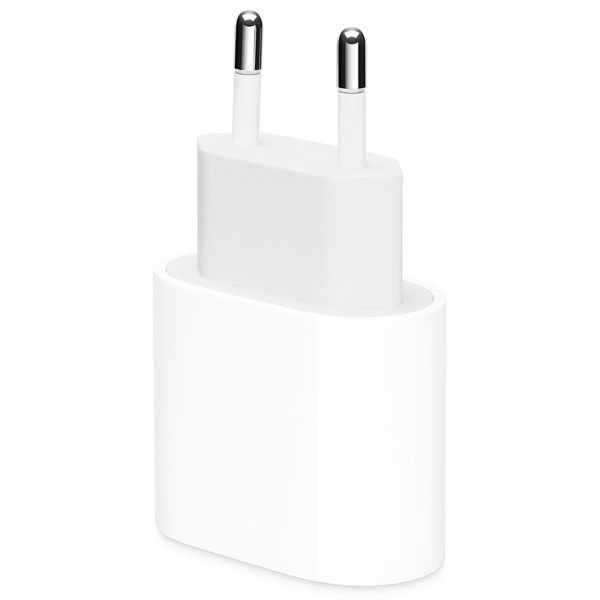 Apple Adaptateur secteur USB-C original iPhone 8 - Chargeur - Connexion USB-C - 20W - Blanc