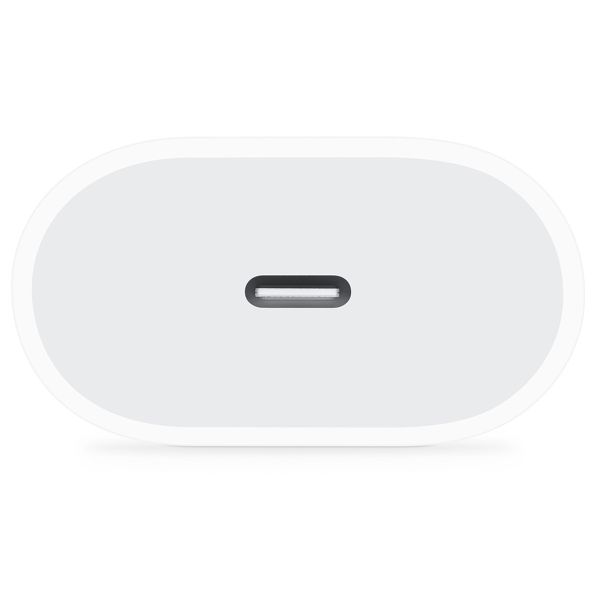 Apple Adaptateur secteur USB-C original iPhone 15 Pro Max - Chargeur - Connexion USB-C - 20W - Blanc