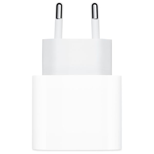 Apple Adaptateur secteur USB-C original iPhone SE (2020) - Chargeur - Connexion USB-C - 20W - Blanc
