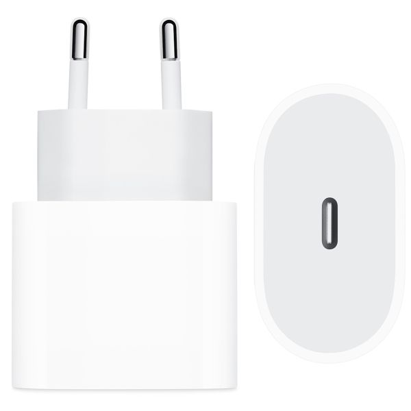 Apple Adaptateur secteur USB-C original iPhone Xr - Chargeur - Connexion USB-C - 20W - Blanc