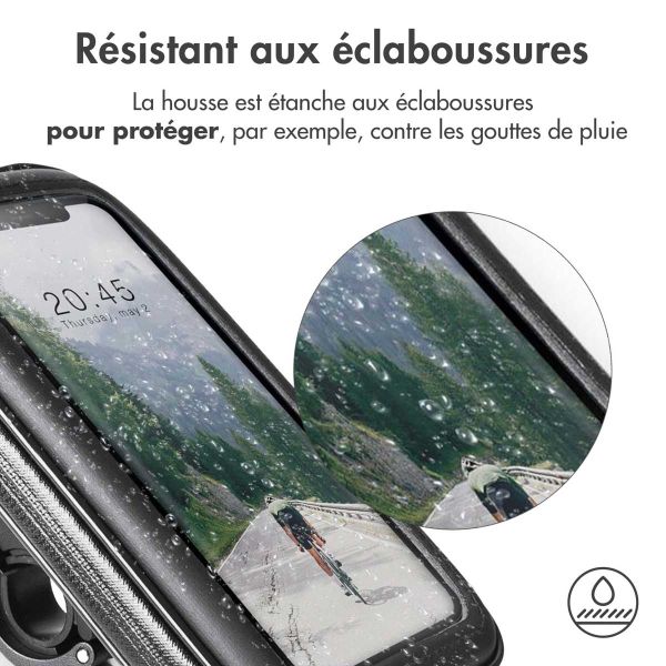 Accezz Support de téléphone vélo iPhone 6 Plus - Universel - Avec étui - Noir