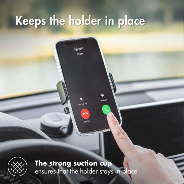 Accezz Support de téléphone pour voiture Samsung Galaxy A54 (5G) - Universel - Tableau de bord - Noir