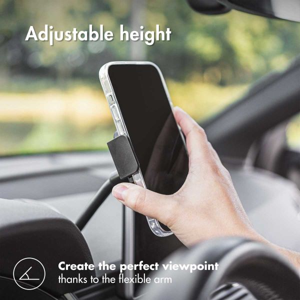 Accezz Support de téléphone pour voiture iPhone 12 - Universel - Tableau de bord - Noir