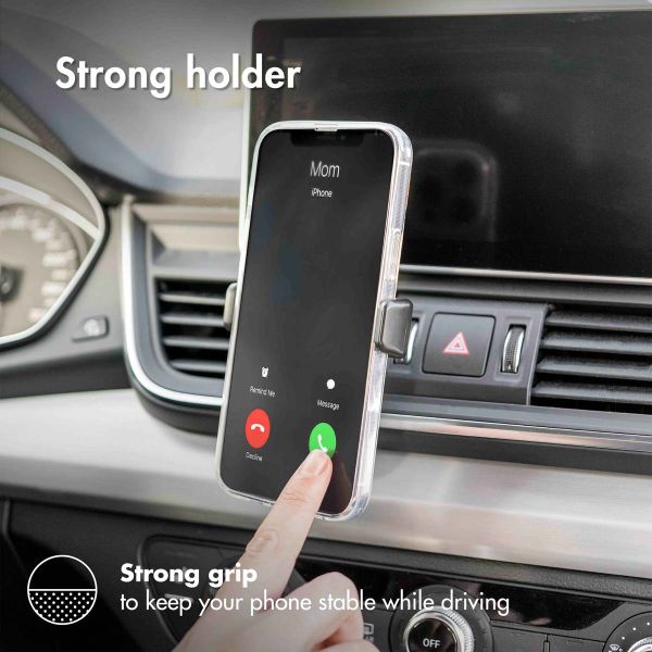 imoshion Support de téléphone pour voiture iPhone 7 - Réglable - Universel - Grille de ventilation - Noir