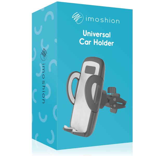 iMoshion Support de téléphone pour voiture iPhone 12 - Réglable - Universel - Grille de ventilation - Noir