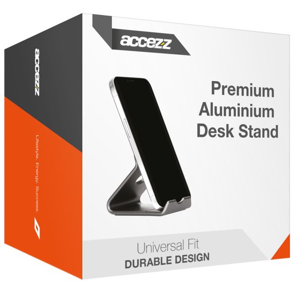 Accezz Support de téléphone de bureau Samsung Galaxy S23 Plus - Support de tablette de bureau - Premium - Aluminium - Gris