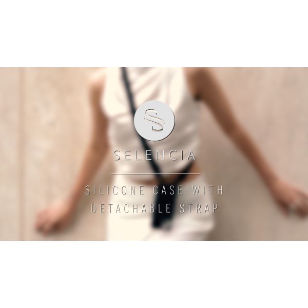Selencia Coque silicone avec cordon amovible Samsung Galaxy A54 (5G) - Sand Pink