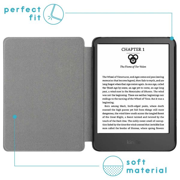 imoshion Slim Hard Sleepcover Amazon Kindle (2022) 11th gen - Bleu clair