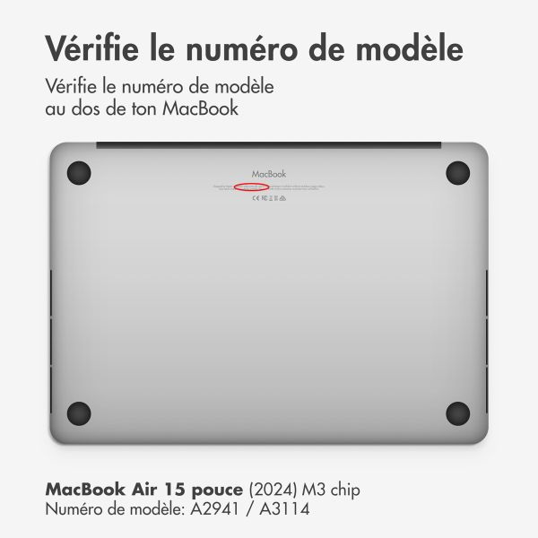 imoshion Teddy Hard Cover MacBook Air 15 pouces (2023) / Air 15 pouces (2024) M3 chip - A2941 / A3114 - Cobalt Blue