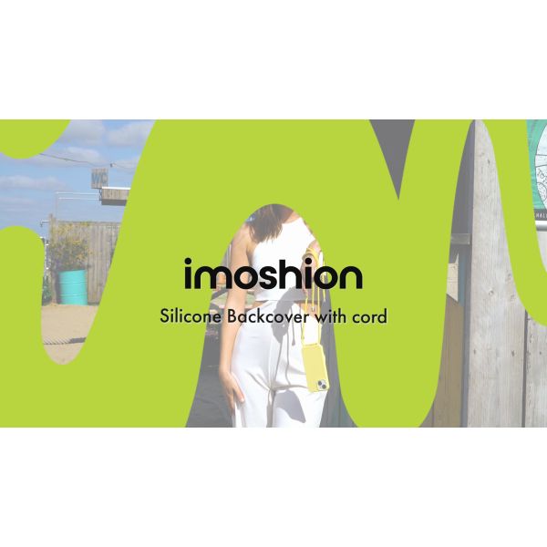 iMoshion ﻿Coque en silicone avec cordon iPhone 14 Pro Max - Jaune