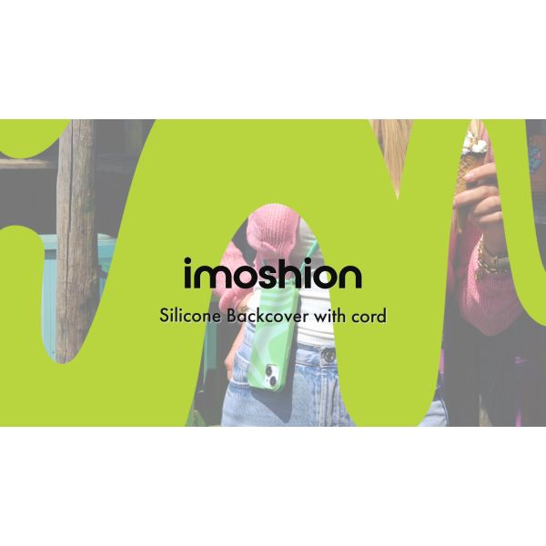 iMoshion Coque design en silicone avec cordon iPhone 13 Pro - Animal Pink