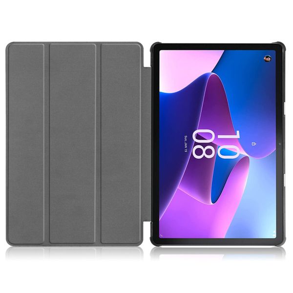 iMoshion Coque tablette Design Trifold Lenovo Tab M10 Plus (3rd gen) - Green Plant