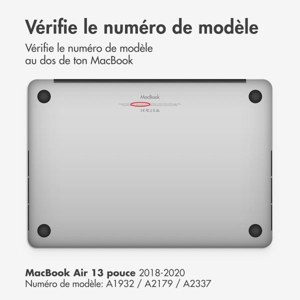 Selencia Coque tissée MacBook Air 13 pouces (2018-2020) - A1932 / A2179 / A2337 - Taupe