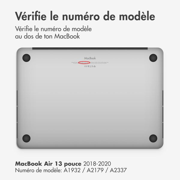 iMoshion Coque rigide MacBook Air 13 pouces (2018-2020) - A1932 / A2179 / A2337 - Petrol Green